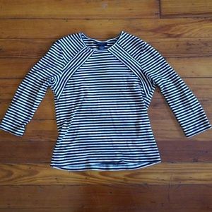 Black & White Striped Top